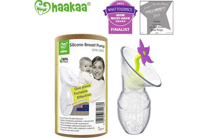 Haakaa tire-lait avec bouchon à fleurs