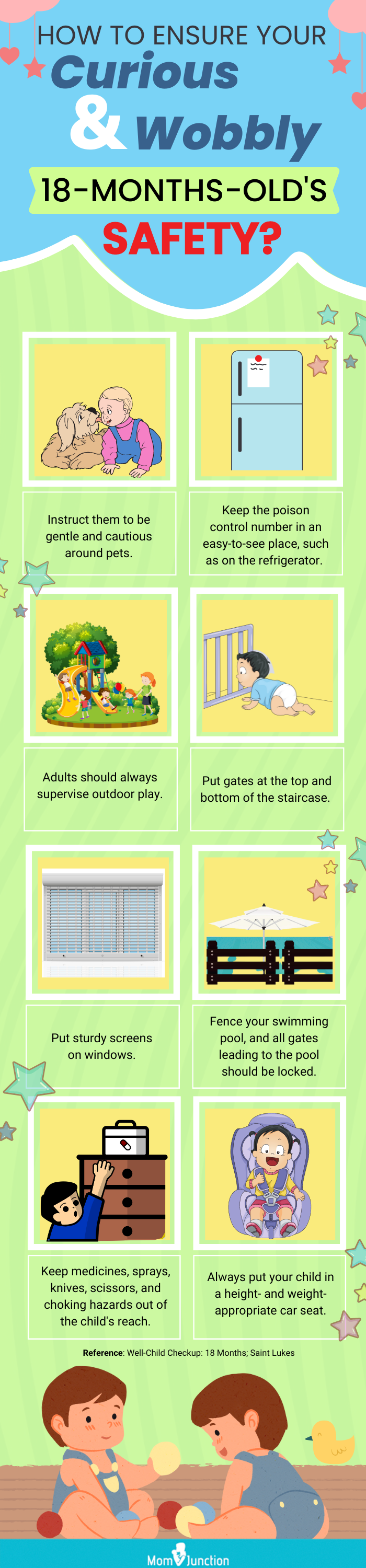 how to ensure your curious and wobbly 18 month old safety (infographic)