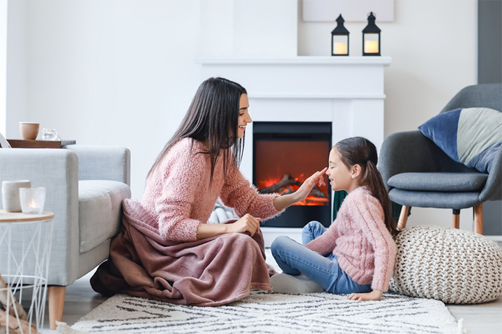 Keep your kids away from heaters and stoves