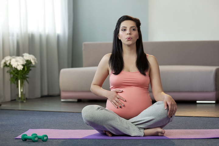 Stay calm at 41st week pregnancy by practicing breathing exercises