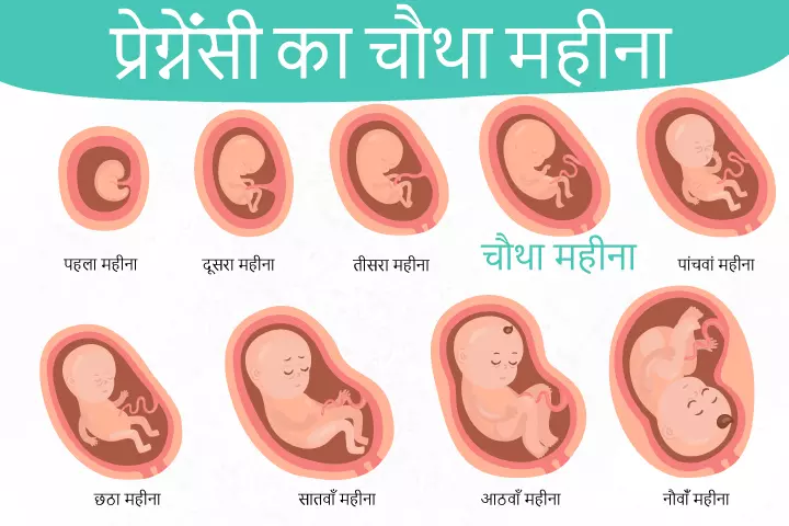 गर्भावस्था का चौथा महीना लक्षण बच्चे का विकास और शारीरिक बदलाव Momjunction 