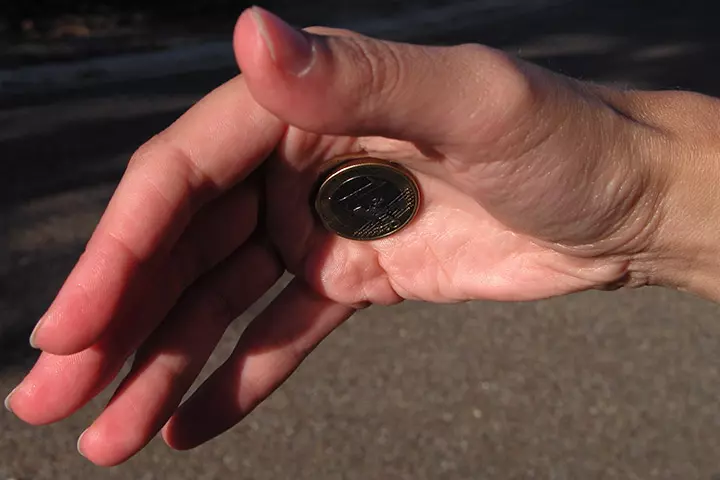 Coin magic trick for kids
