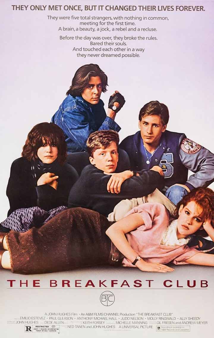 The Breakfast Club, best movies for teens