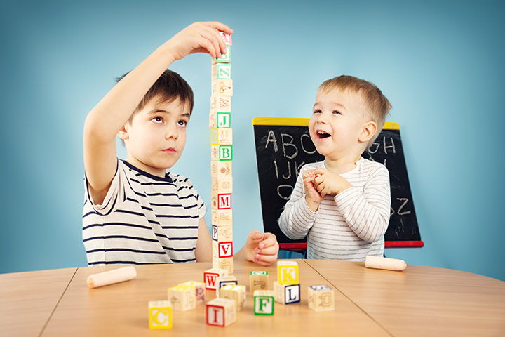 Stacking as brain games for kids