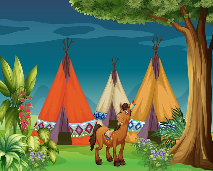 The donkey in the tent campfire story for kids