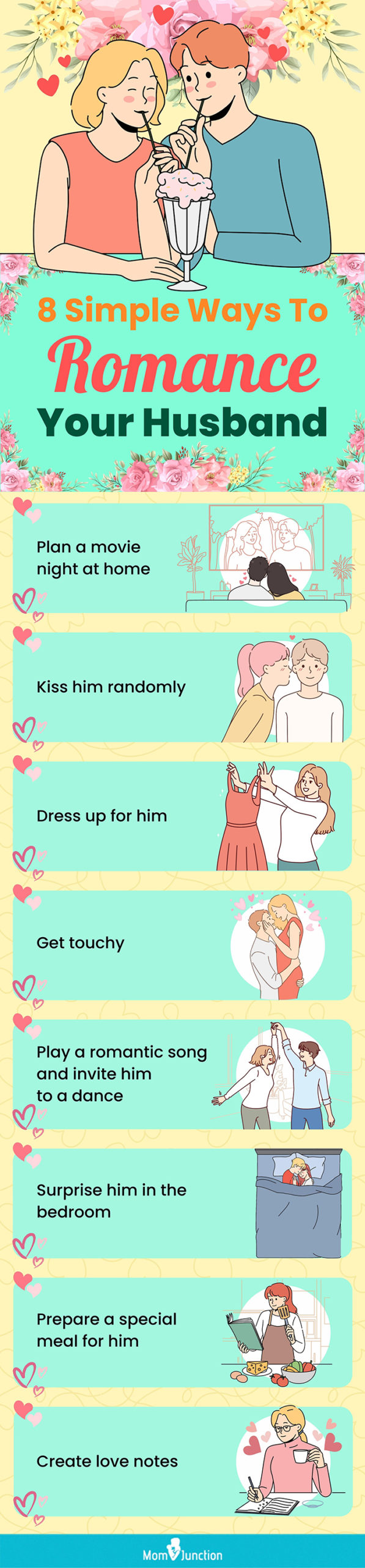 8 simple ways to romance your husband (infographic)