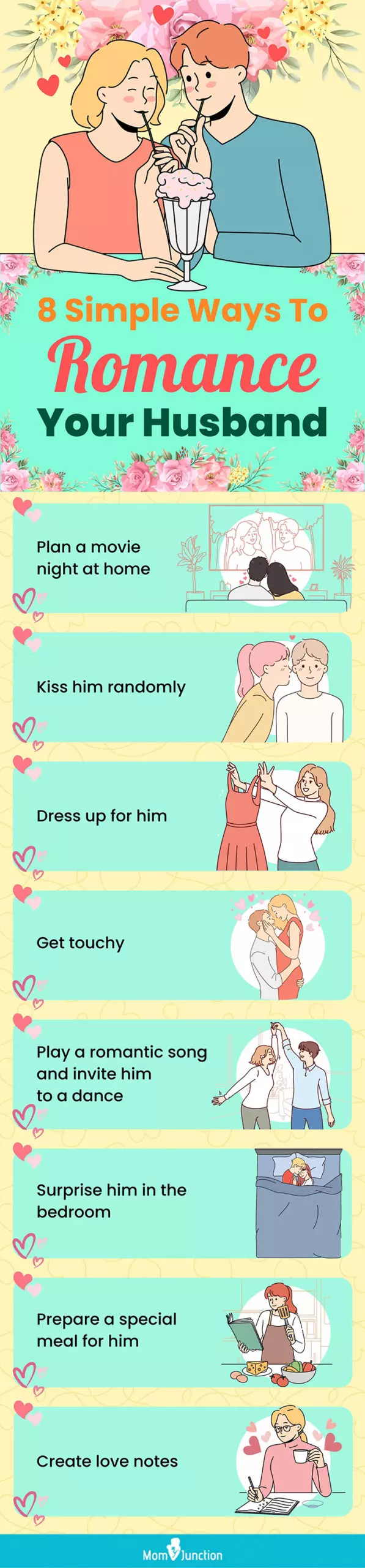 8 simple ways to romance your husband (infographic)