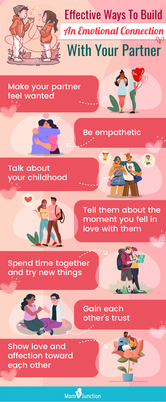 effective ways for building an emotional connection with your partner (infographic)