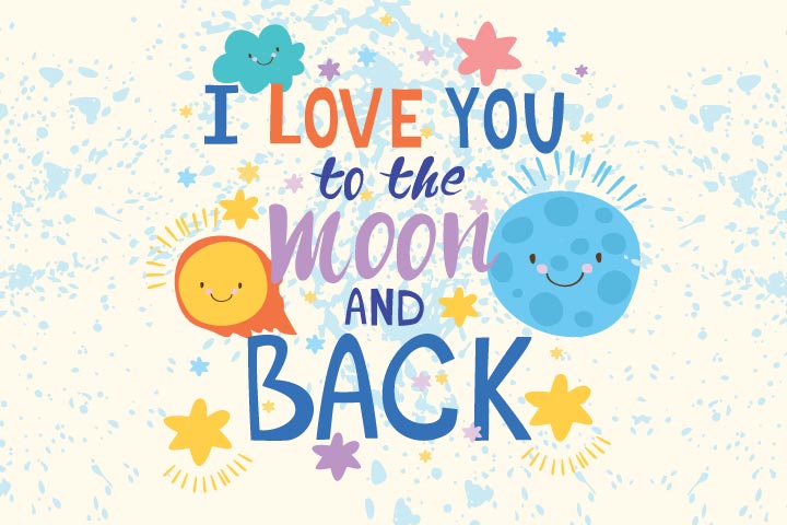 I love you to the moon and back birthday wishes for kids