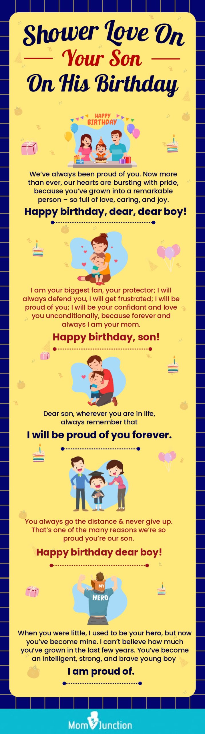 shower love on your son on his birthday [infographic]