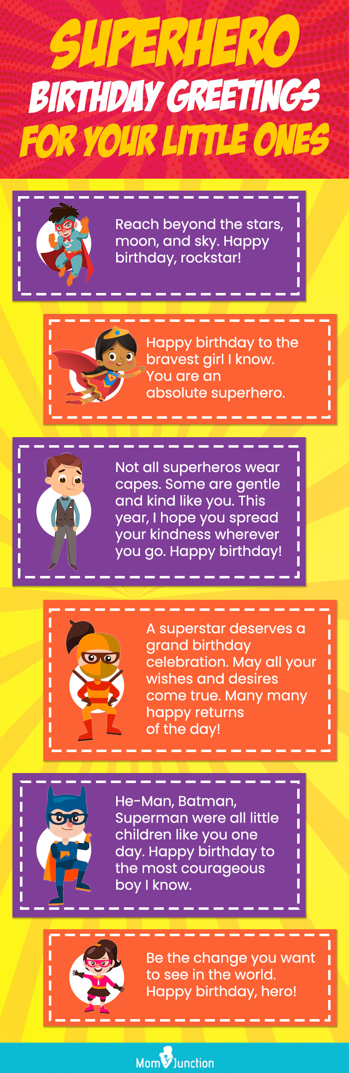 superhero birthday greetings for your little ones [infographic]