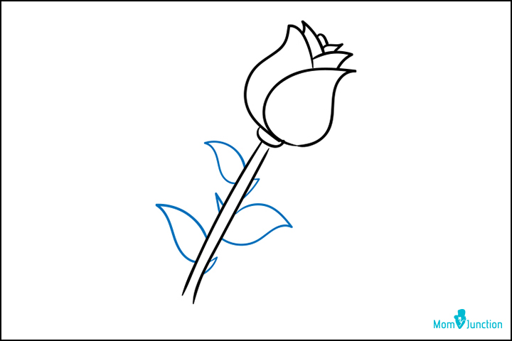 Rose flower drawing easy Adult paint and sip svg Rose sketch-saigonsouth.com.vn