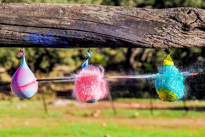 Water balloon pinata game for family get together