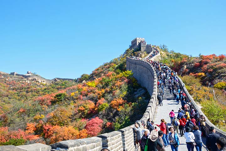 Visitors facts of the Great Wall of China for kids