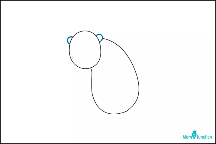 Step 3 how to draw a monkey