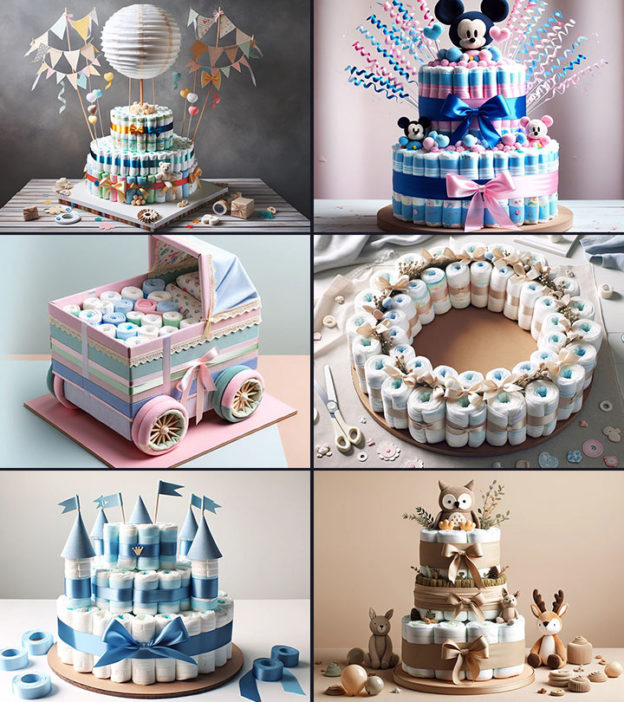 11 Stunning DIY Diaper Cake Ideas To Decorate The Place