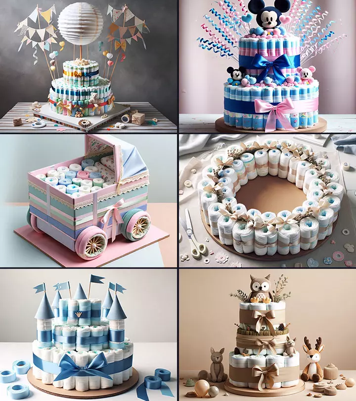 11 Stunning DIY Diaper Cake Ideas To Decorate The Place