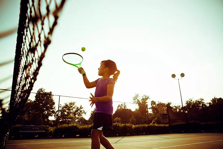 Basic tennis fun ball game for kids