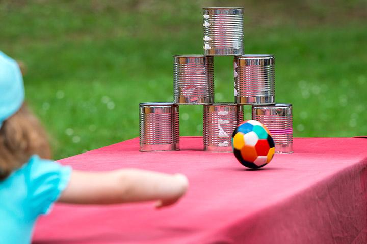 Break the pyramid fun ball game for kids