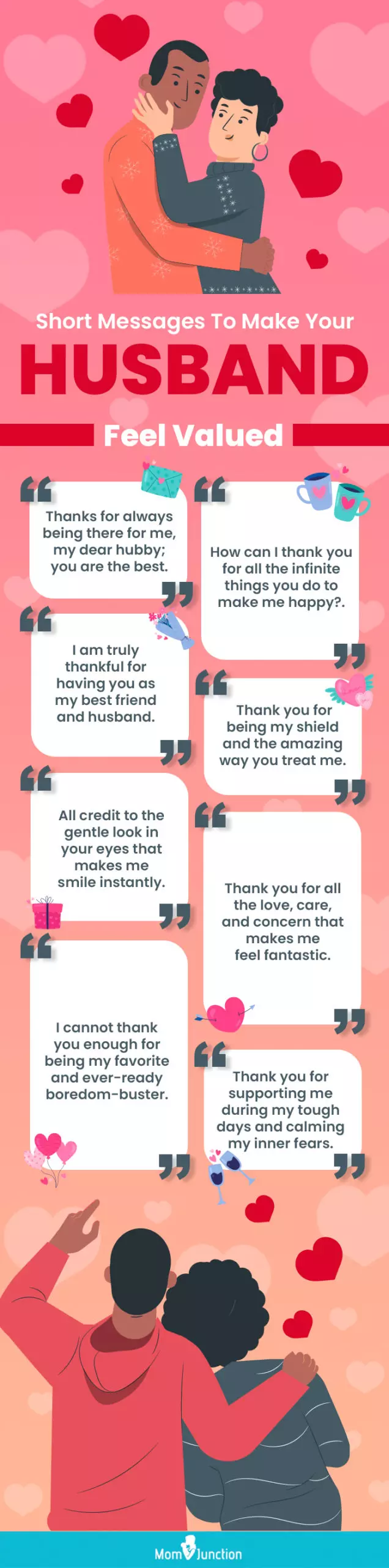 short messages to make your husband feel valued (infographic)