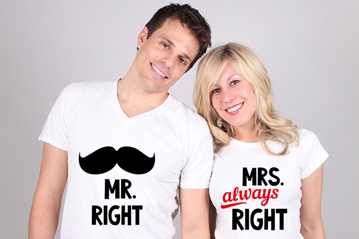 T-shirts with quotes couple costume ideas