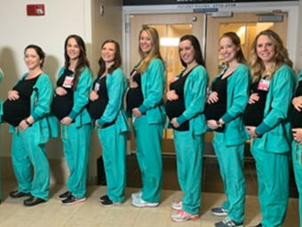 9 Delivery Unit Nurses Are Pregnant At The Same Time At This Hospital