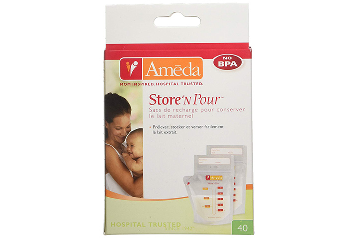 Ameda Store N Pour Breast Milk Storage Bags