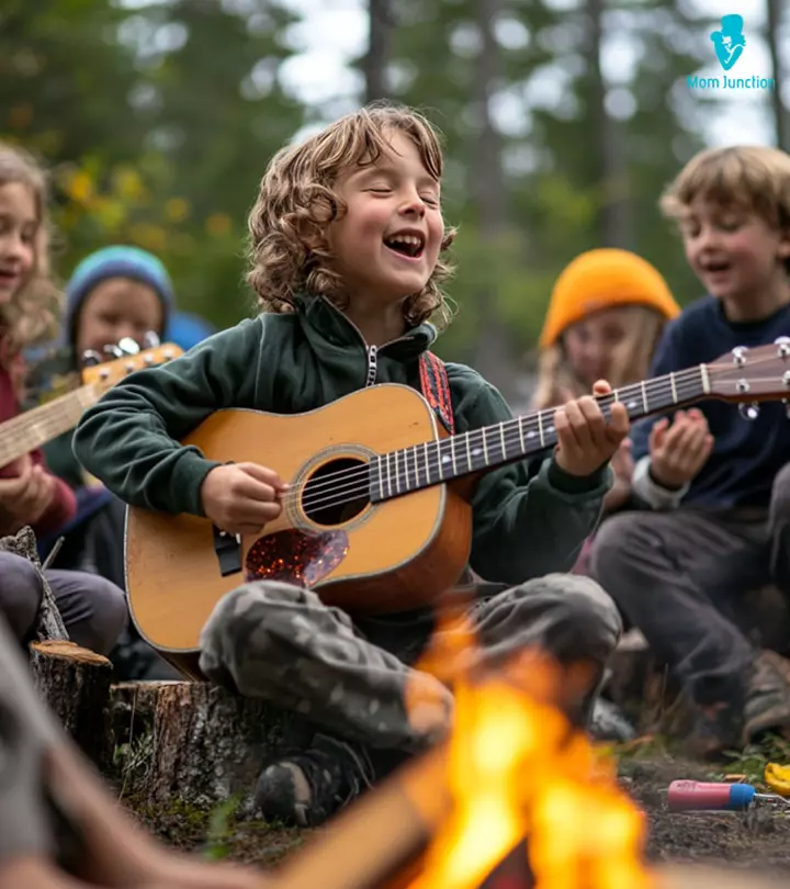 Children-Playing-At-A-Picnic,-Representing-Picnic-Games-And-Activities