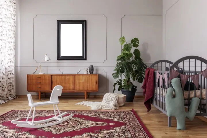 Cowboy nursery theme baby boy room idea