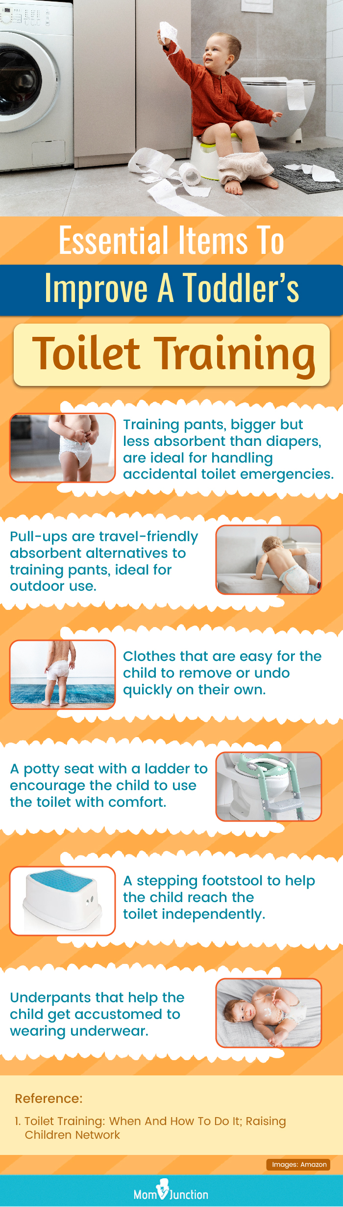 Essential Items To Improve A Toddler’s Toilet Training (infographic)