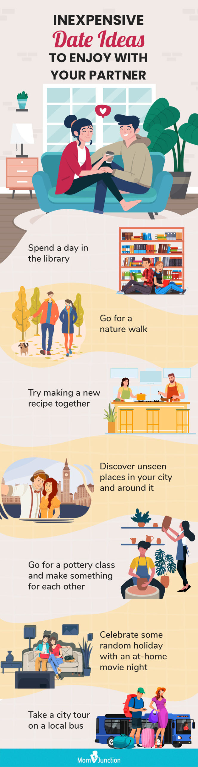 inexpensive date ideas to enjoy with your partner (infographic)