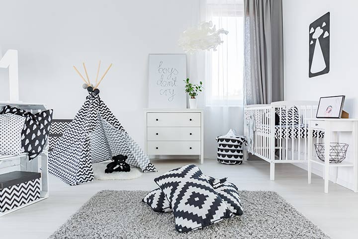 Modern baby boy nursery room ideas