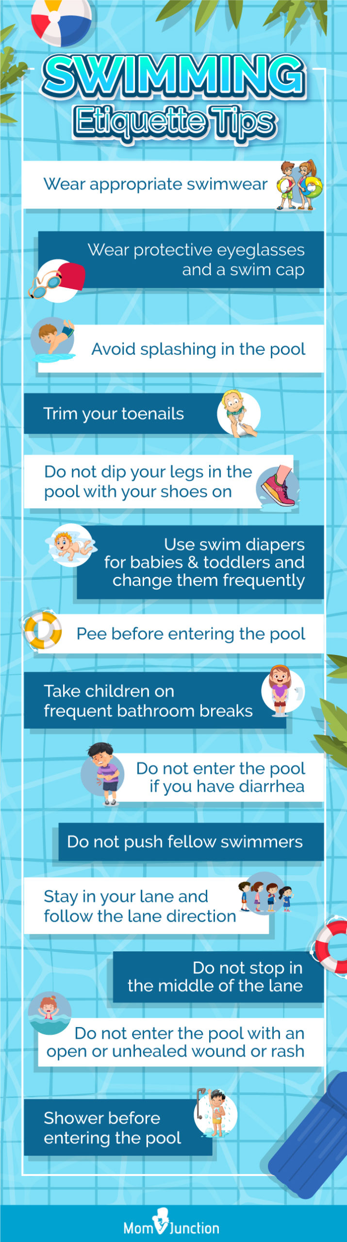 swimming etiquette tips [infographic]