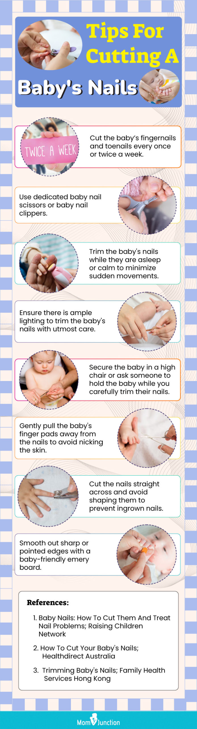 Tips For Cutting A Baby's Nails (infographic)
