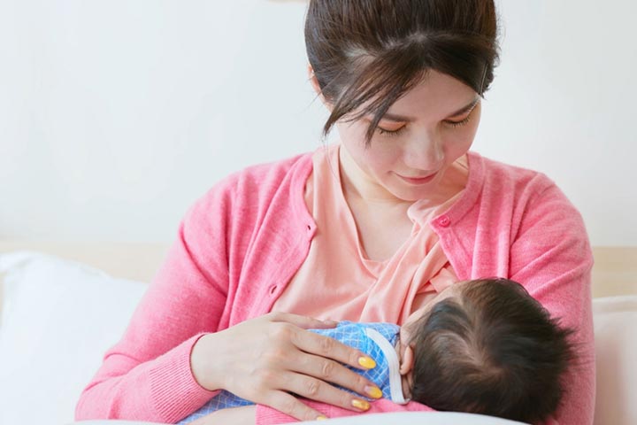 A breastfed one-month-old baby should be fed up to 12 times a day