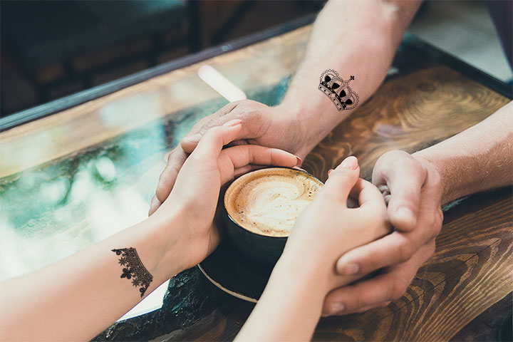 King and queen tattoos for couples