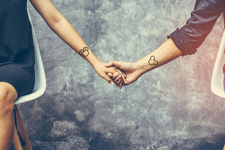 Mickey And Minnie tattoos for couples