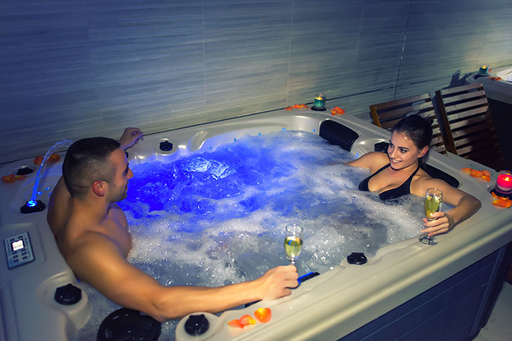 Bubble bath pampering, romantic gestures to express love