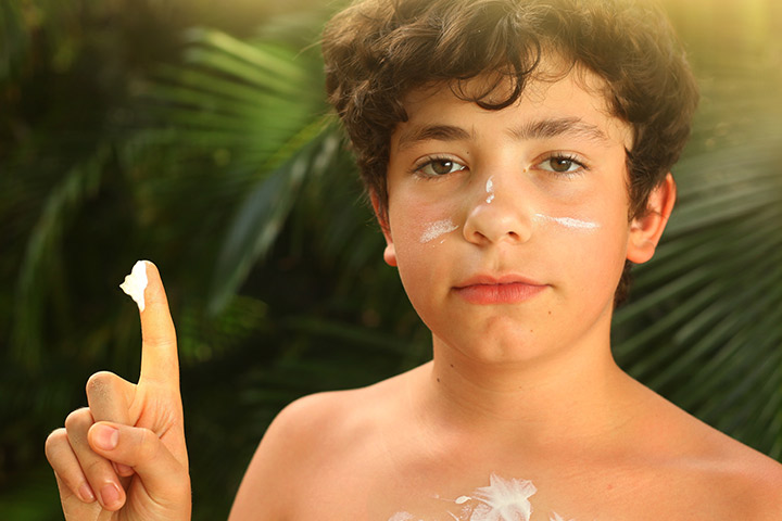 Sunscreen as part of skin care for teens