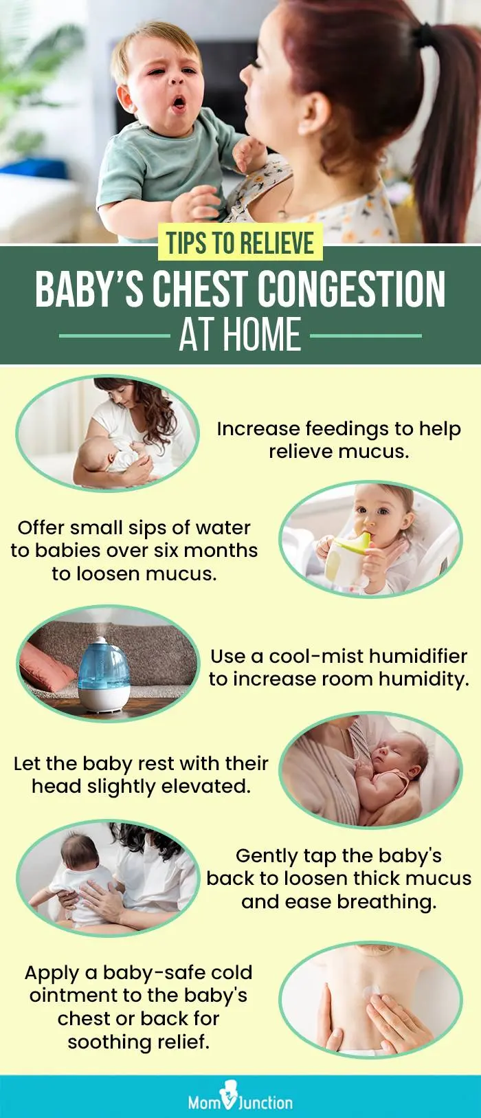 tips to relieve babys chest congestion at home