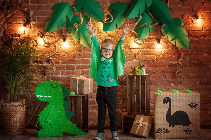 Dinosaur themed party for second birthday