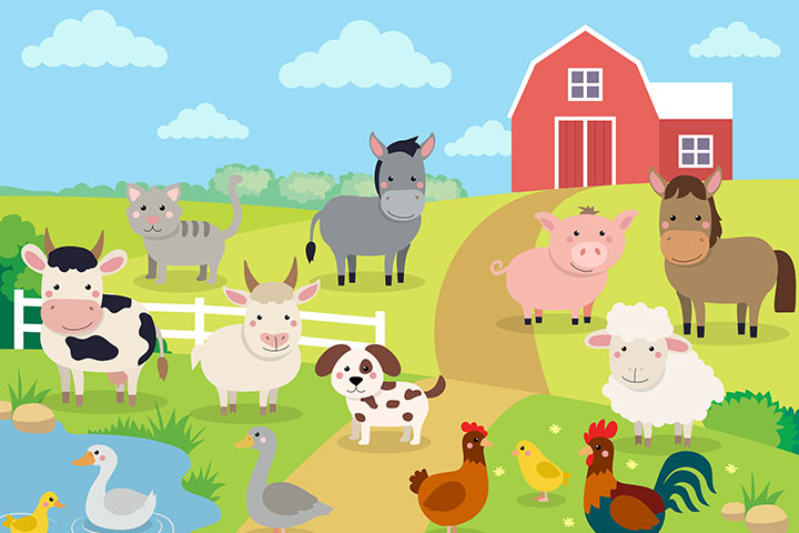 My farm animals, poems about animals for kids