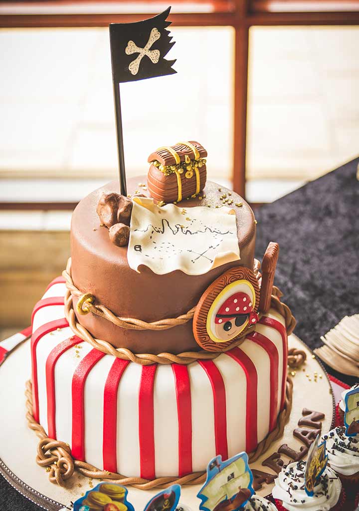 Pirate theme cake and food ideas for second birthday party