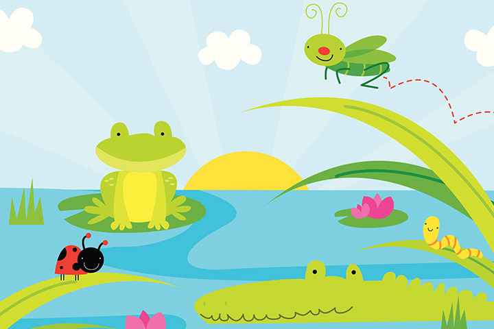 The frog, poems about animals for kids
