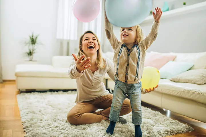 Balloons off the ground mindfulness activity for kids