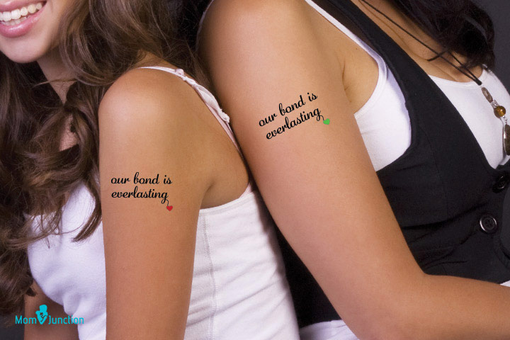 Everlasting bond, mother-daughter tattoo ideas