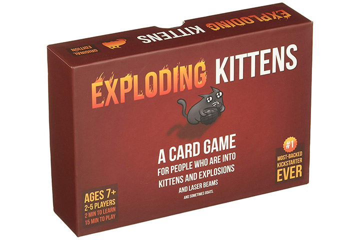 Exploding kittens, family board game