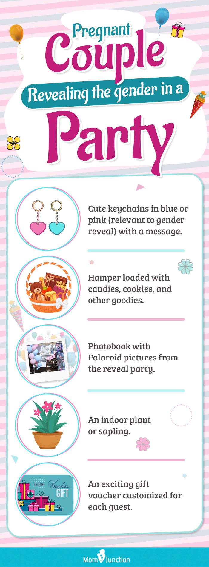 gift ideas for gender reveal parties (infographic)