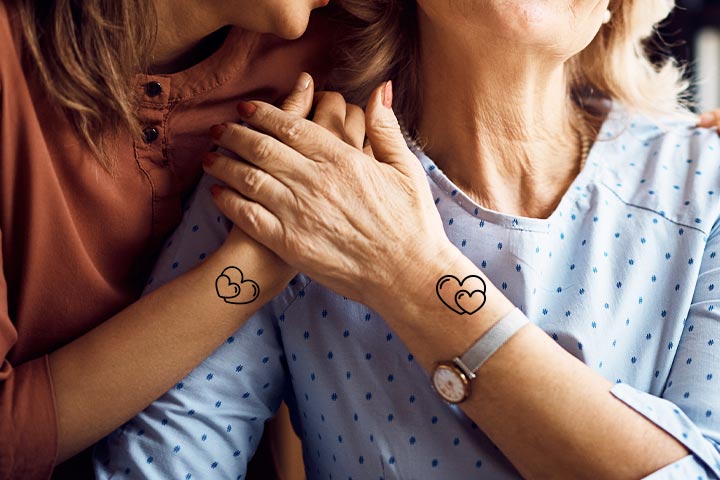Interlocking Hearts Tattoo