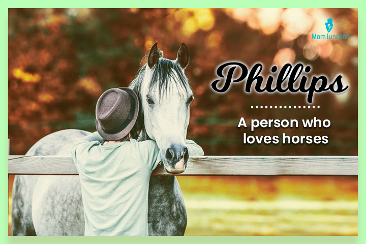 Phillips, a horse lover